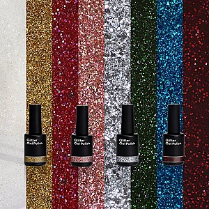 GLITTER COLORS - 8 SHADES SAMPLE KIT
